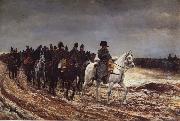 Jean-Louis-Ernest Meissonier Napoleon on the expedition of 1814 USA oil painting reproduction